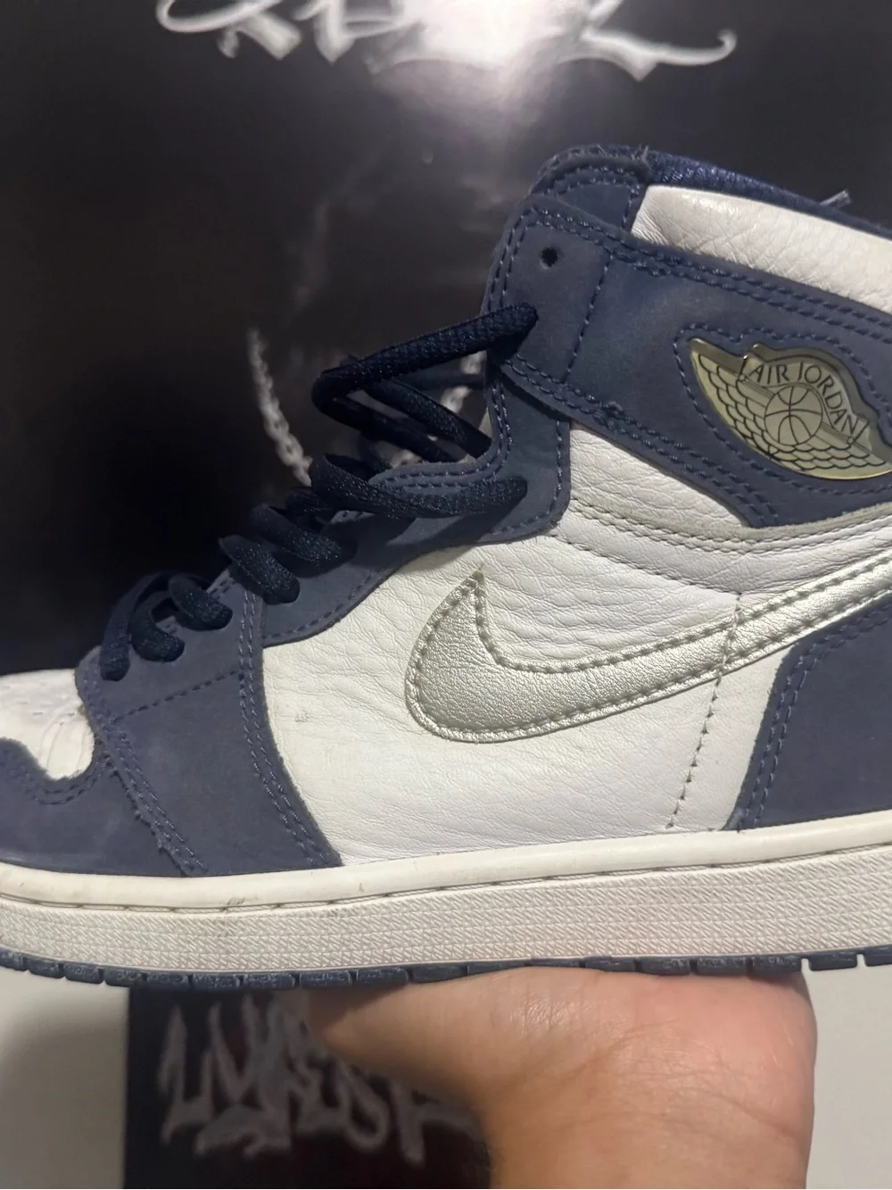 Nike Air Jordan 1 High Retro midnight Navy CO.JP Size 8.5